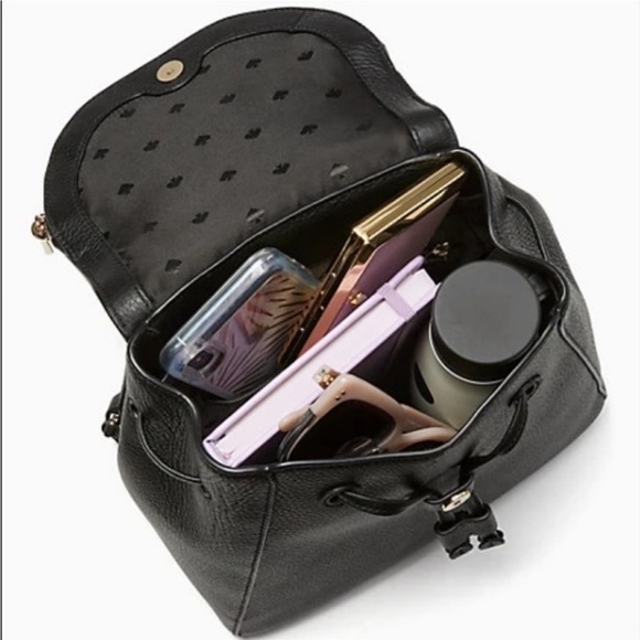Kate Spade Leila Medium Backpack Black - Picture 10 of 13
